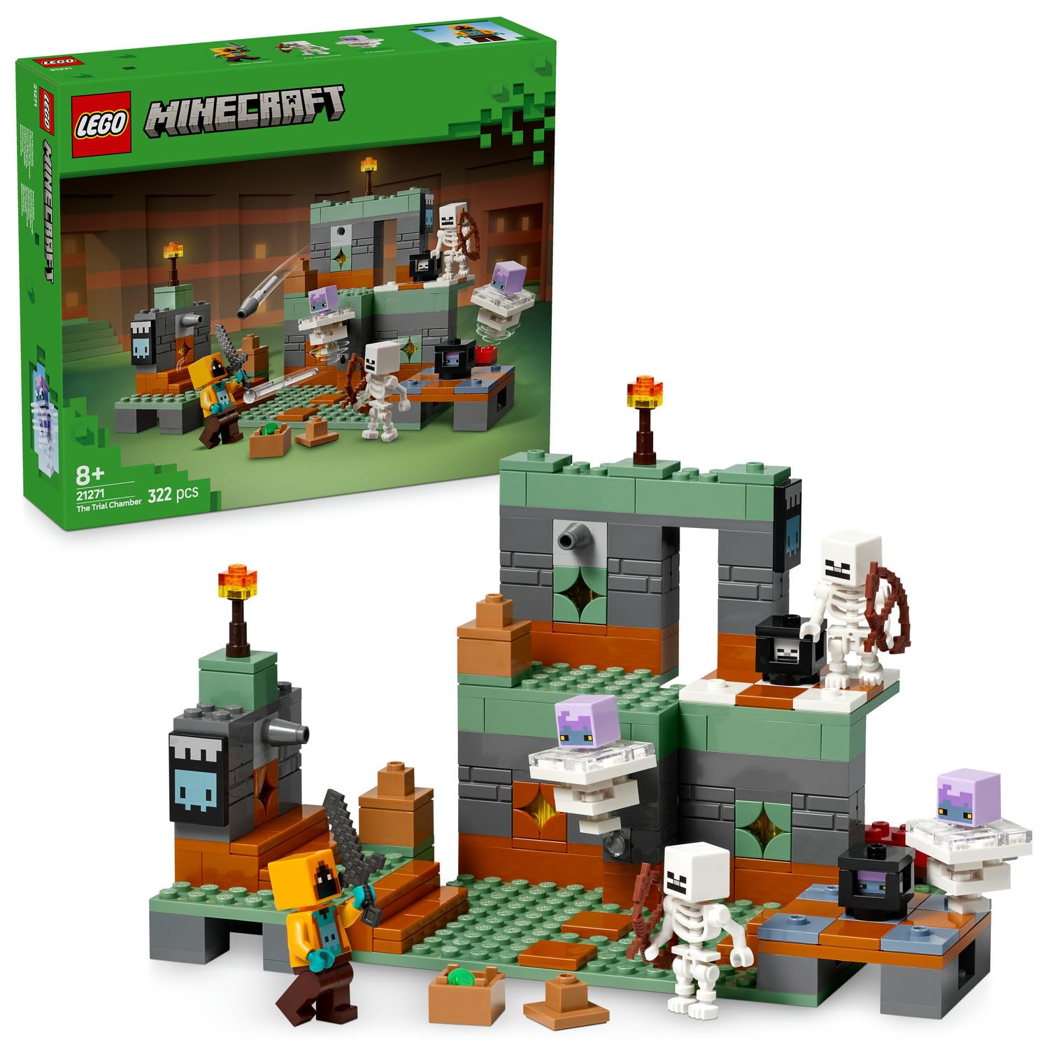 LEGO Minecraft Sınama Odası 21271-8 Yaş Üzeri Kız ve Erkek
